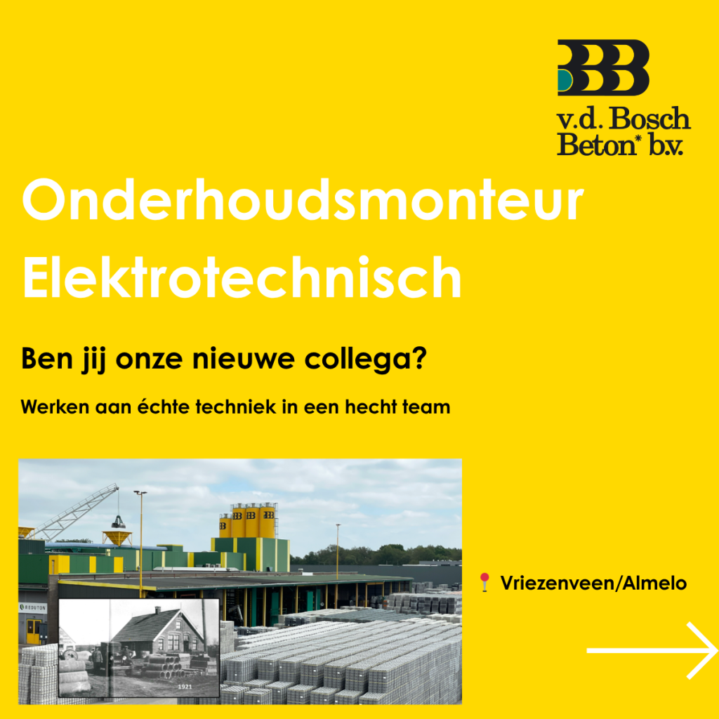 Vacature: onderhoudsmonteur (elektrotechnisch)