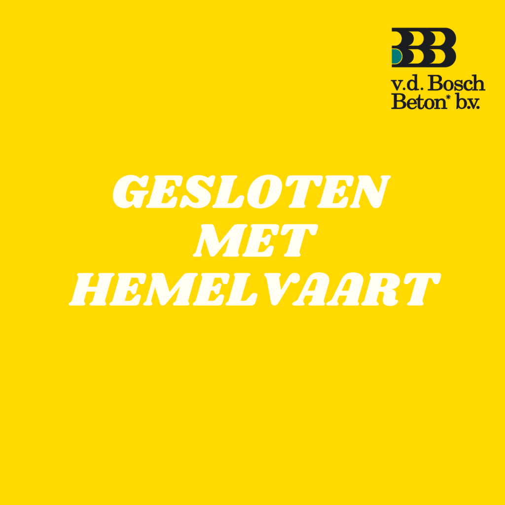 Morgen is het Hemelvaart